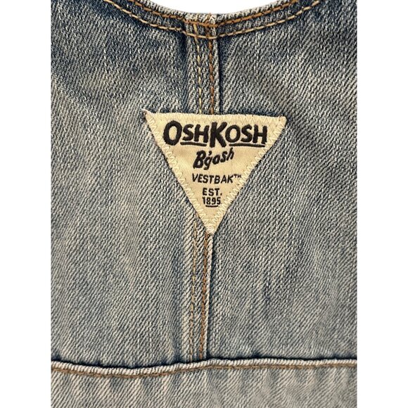 Oshkosh Bgosh Girls Denim Vestbak Dress Lot Of 2 Floral & Eyelet Ruffle Skirts S - Picture 6 of 15